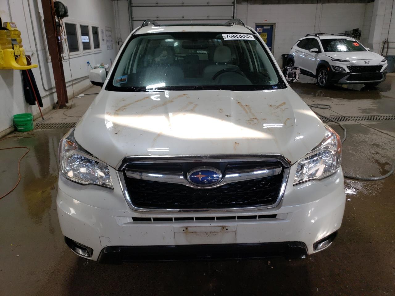 2015 Subaru Forester VIN JF2SJADC9FH821982 Copart auction photo, side / front end damage thumbnail 5