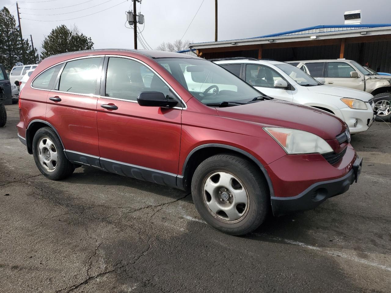 2007 Honda CR-V VIN JHLRE48387C041423 Copart auction photo, front end / hail damage thumbnail 4