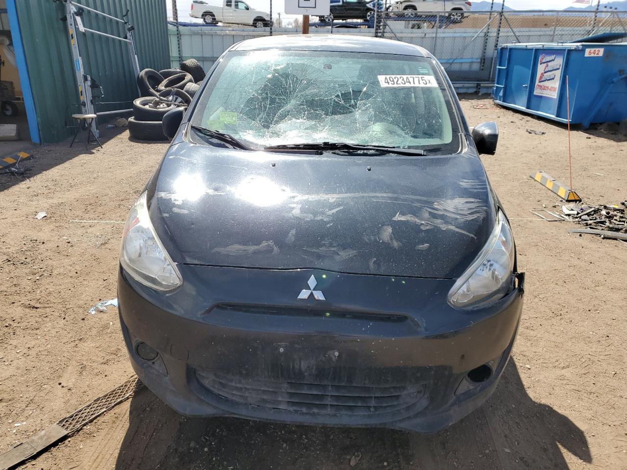 2015 Mitsubishi Mirage VIN ML32A3HJ4FH000844 Copart auction photo, front end / side damage thumbnail 5
