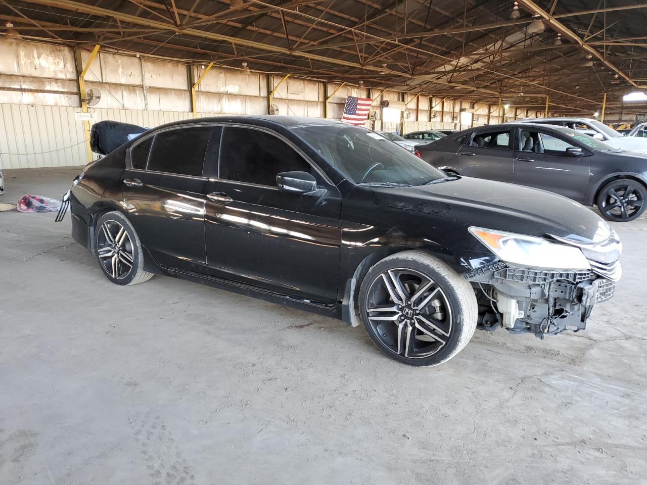 2017 Honda Accord VIN 1HGCR2F50HA053371 Copart auction photo, rear end / front end damage thumbnail 4