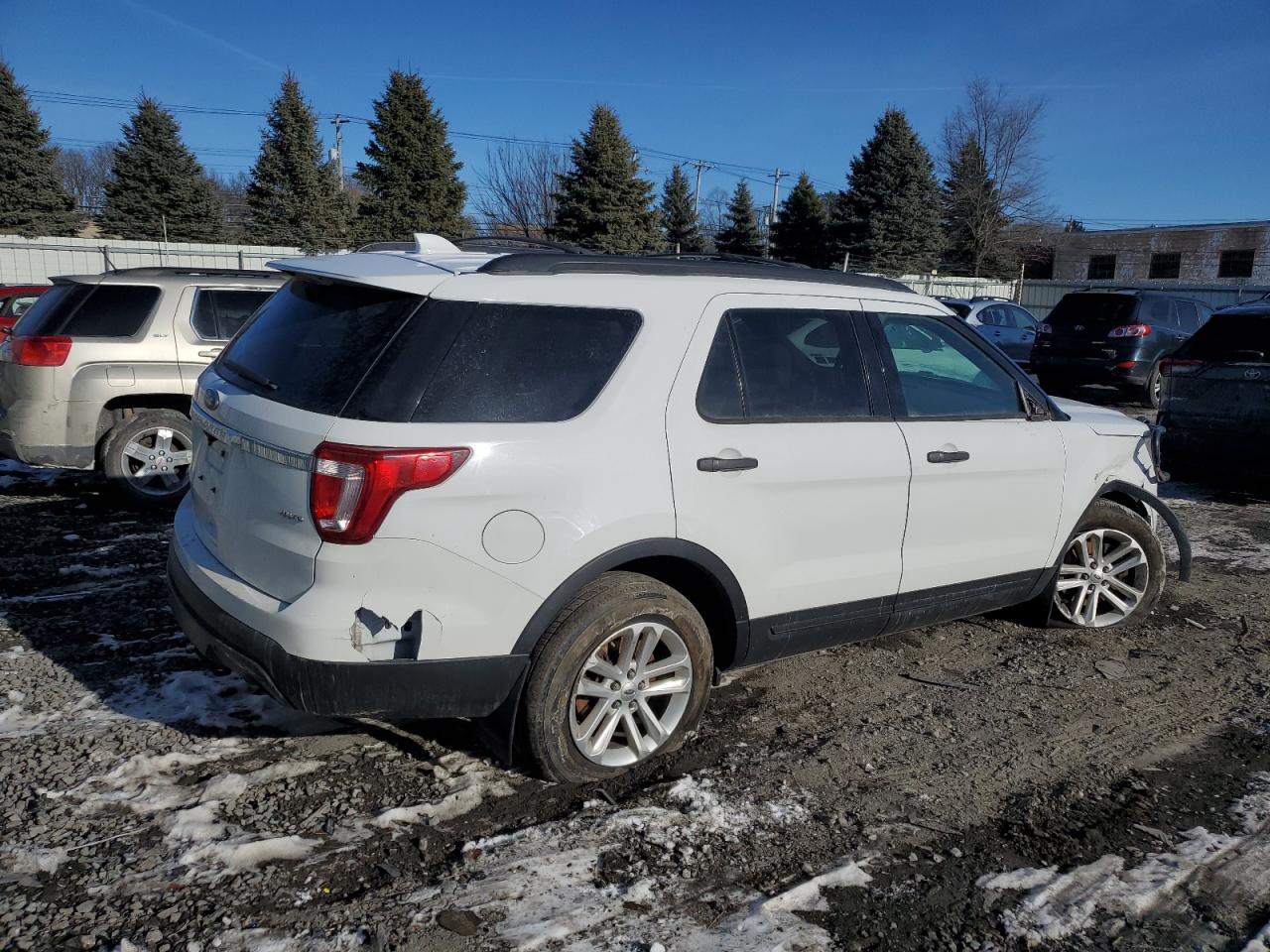 2016 Ford Explorer VIN 1FM5K8B86GGA74151 Copart auction photo, front end / rear end damage thumbnail 3