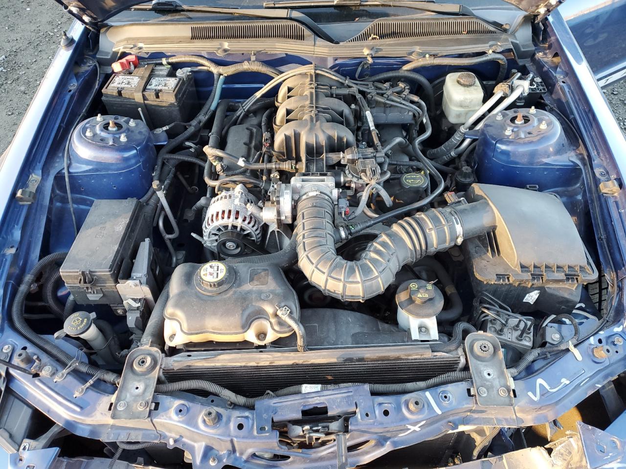 2007 Ford Mustang VIN 1ZVHT80N075331255 Copart auction photo, front end / side damage thumbnail 11