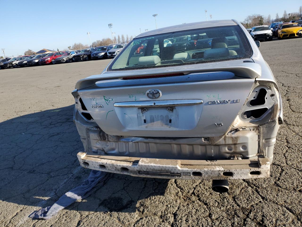 2005 Toyota Camry VIN 4T1BF30K95U092621 Copart auction photo, all over damage thumbnail 6