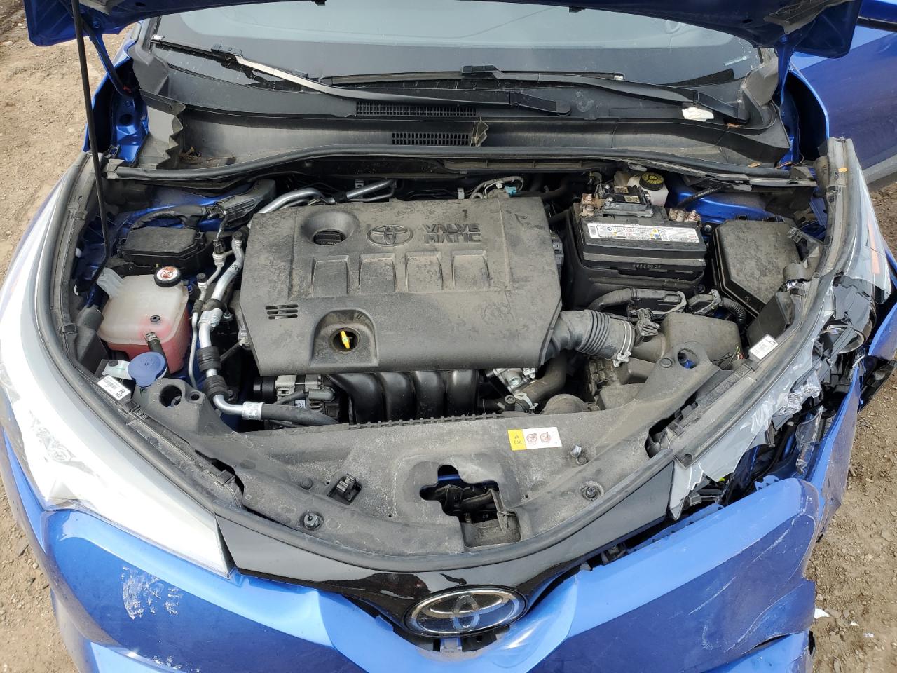 2018 Toyota C-HR VIN NMTKHMBX9JR008890 Copart auction photo, front end / side damage thumbnail 12