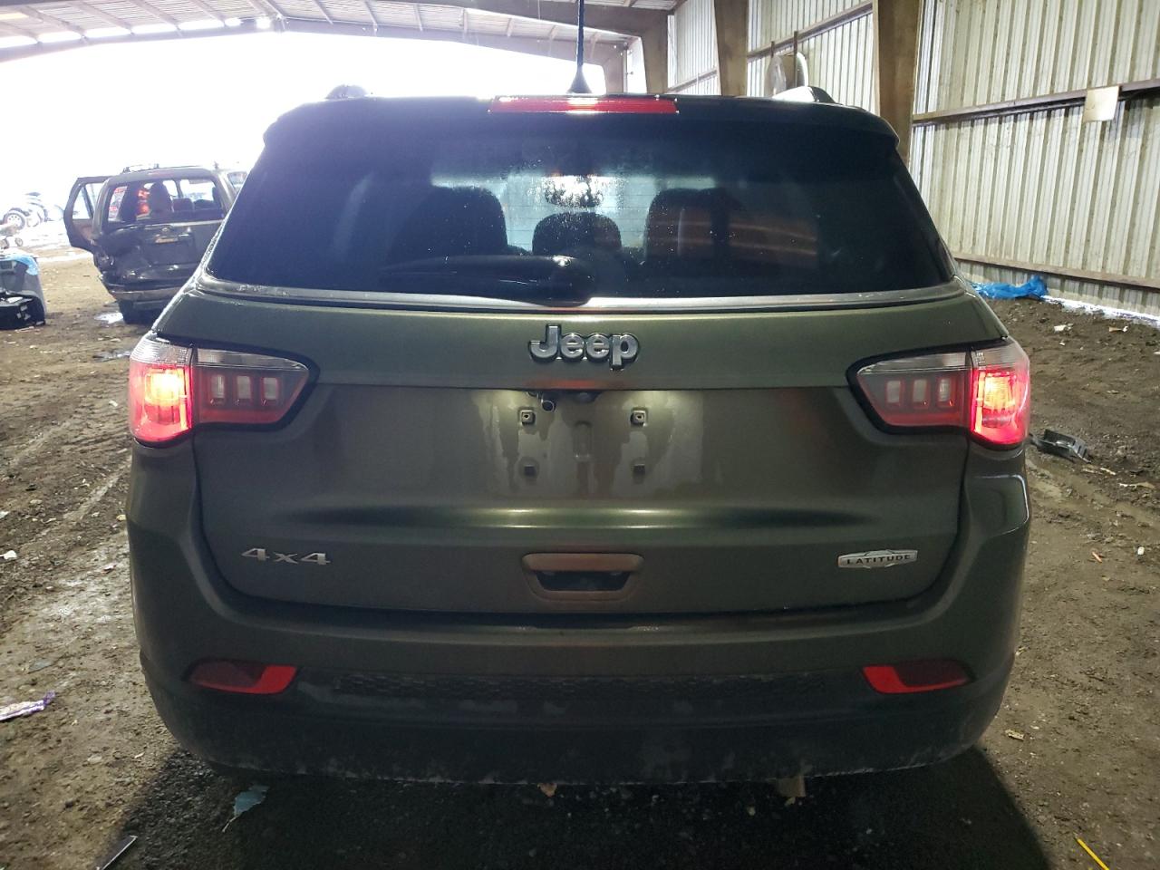 2018 Jeep Compass VIN 3C4NJDBB4JT281989 Copart auction photo, front end / undercarriage damage thumbnail 6