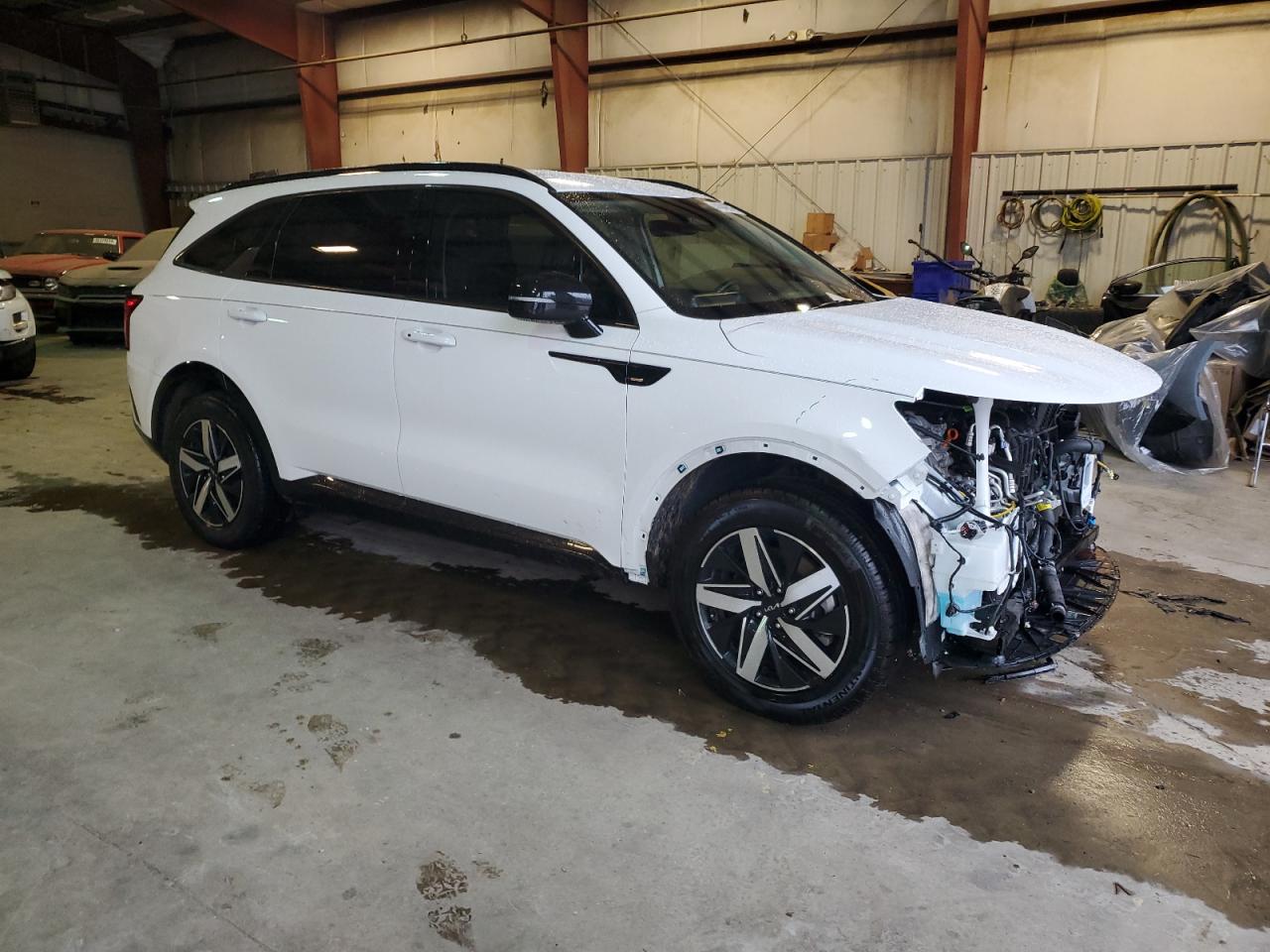 2023 KIA Sorento VIN 5XYRL4LC5PG208634 Copart auction photo, front end damage thumbnail 4