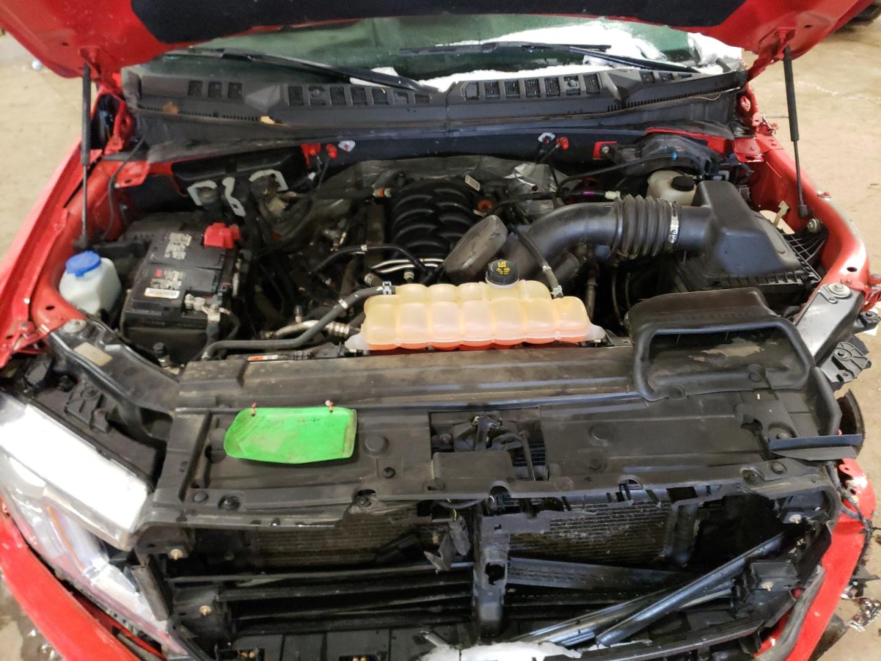 2018 Ford F-150 VIN 1FTFX1E53JFE76497 Copart auction photo, front end / mechanical damage thumbnail 11