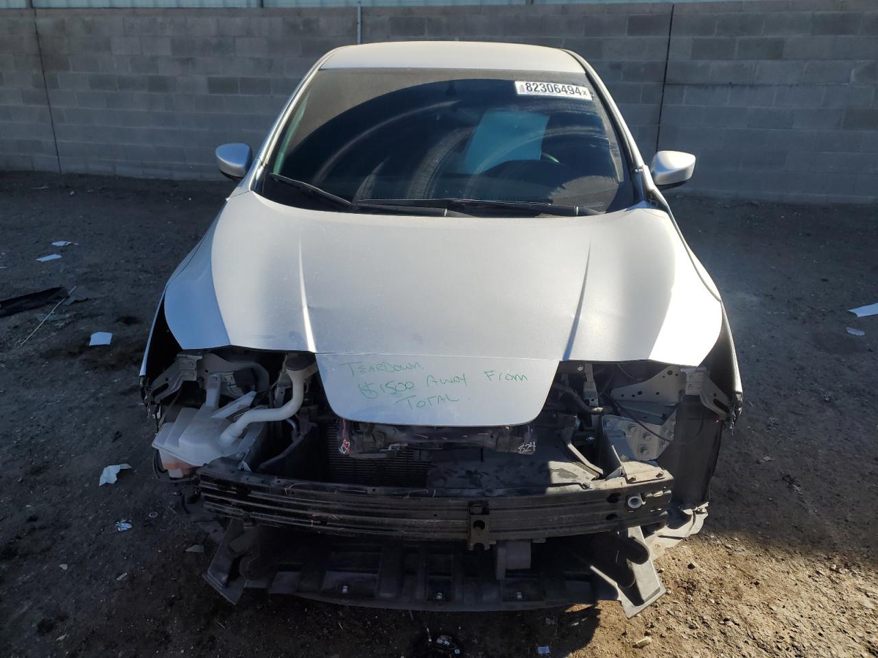 2019 Nissan Leaf VIN 1N4BZ1CP4KC321883 Copart auction photo, front end damage thumbnail 5