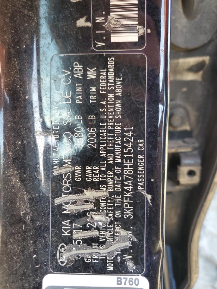 2017 KIA Forte VIN 3KPFK4A78HE154241 Copart auction photo, all over damage thumbnail 13