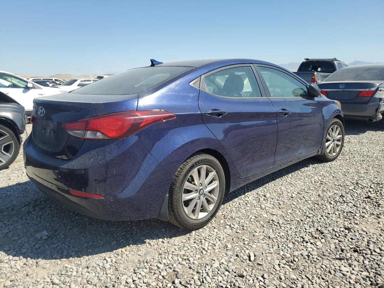 2014 Hyundai Elantra VIN 5NPDH4AE7EH535381 Copart auction photo, front end damage thumbnail 3