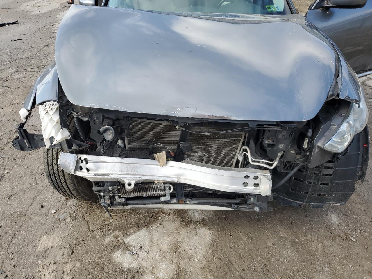 2017 Infiniti QX70 VIN JN8CS1MW5HM414377 Copart auction photo, front end / side damage thumbnail 13