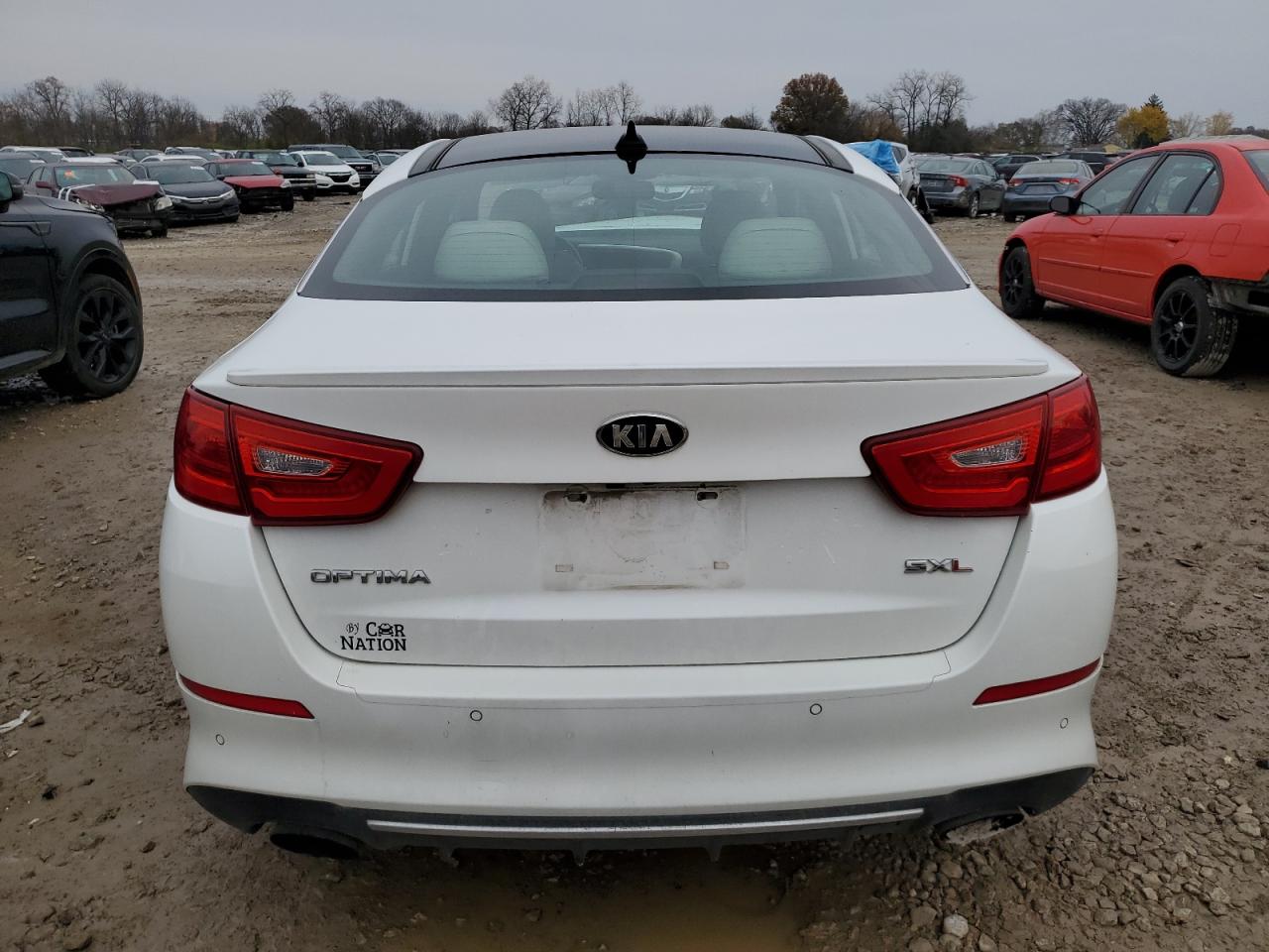 2015 KIA Optima VIN 5XXGR4A62FG455339 Copart auction photo, front end damage thumbnail 6