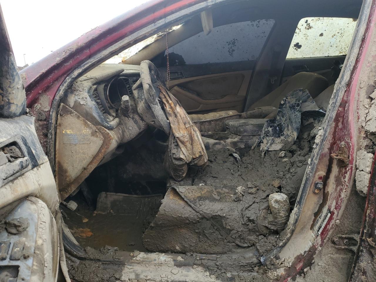 2013 KIA Optima VIN 5XXGM4A71DG226736 Copart auction photo, vandalism / water/flood damage thumbnail 7