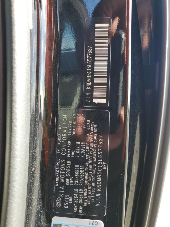 2020 KIA Sedona VIN KNDMB5C15L6577637 Copart auction photo, front end damage thumbnail 13