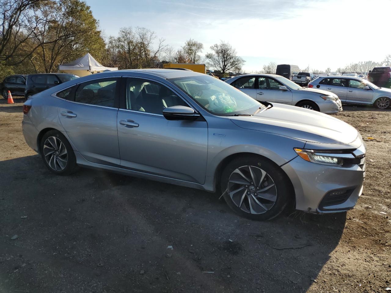 2022 Honda Insight VIN 19XZE4F97NE001358 Copart auction photo, undercarriage / front end damage thumbnail 4