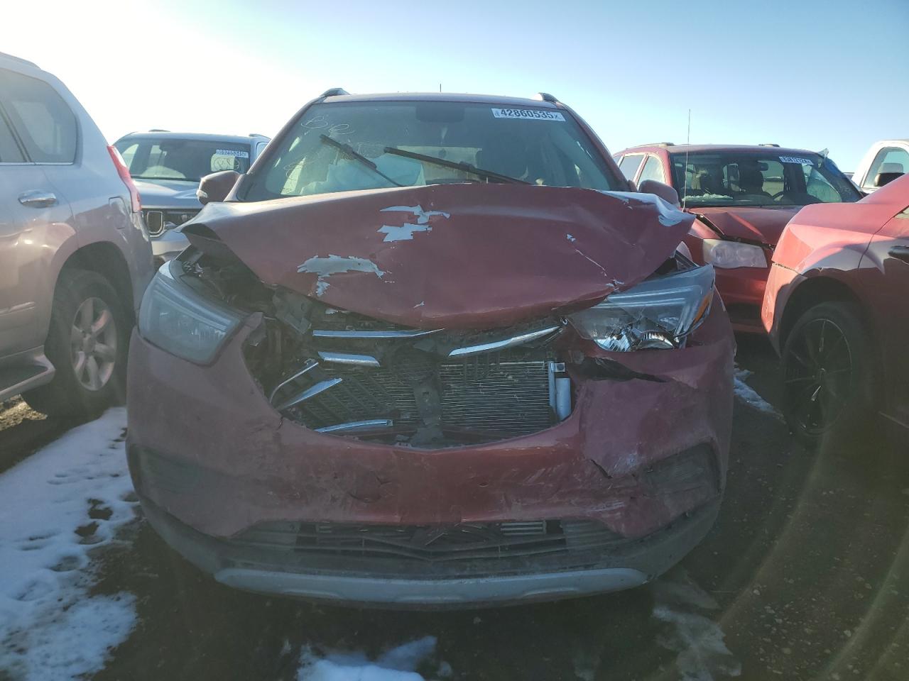 2019 Buick Encore VIN KL4CJASB8KB707251 Copart auction photo, front end damage thumbnail 5