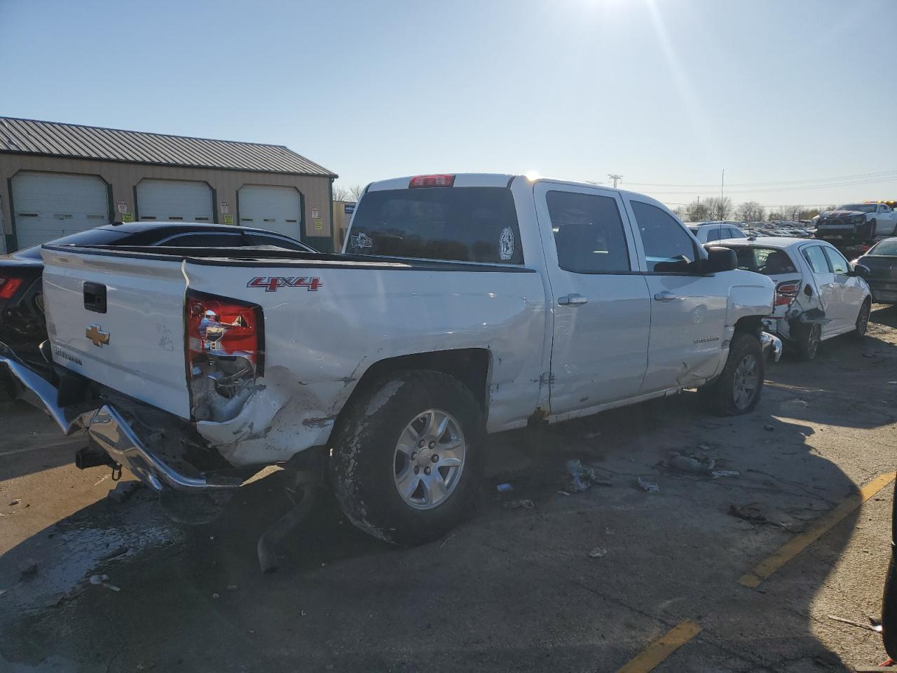 2014 Chevrolet Silverado VIN 3GCUKREH2EG452355 Copart auction photo, all over damage thumbnail 3