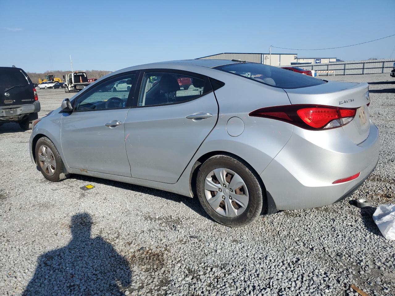 2016 Hyundai Elantra VIN KMHDH4AE7GU546398 Copart auction photo, front end / rear end damage thumbnail 2