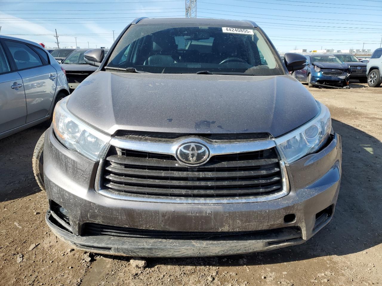 2014 Toyota Highlander VIN 5TDDKRFH0ES023098 Copart auction photo, side / rear end damage thumbnail 5
