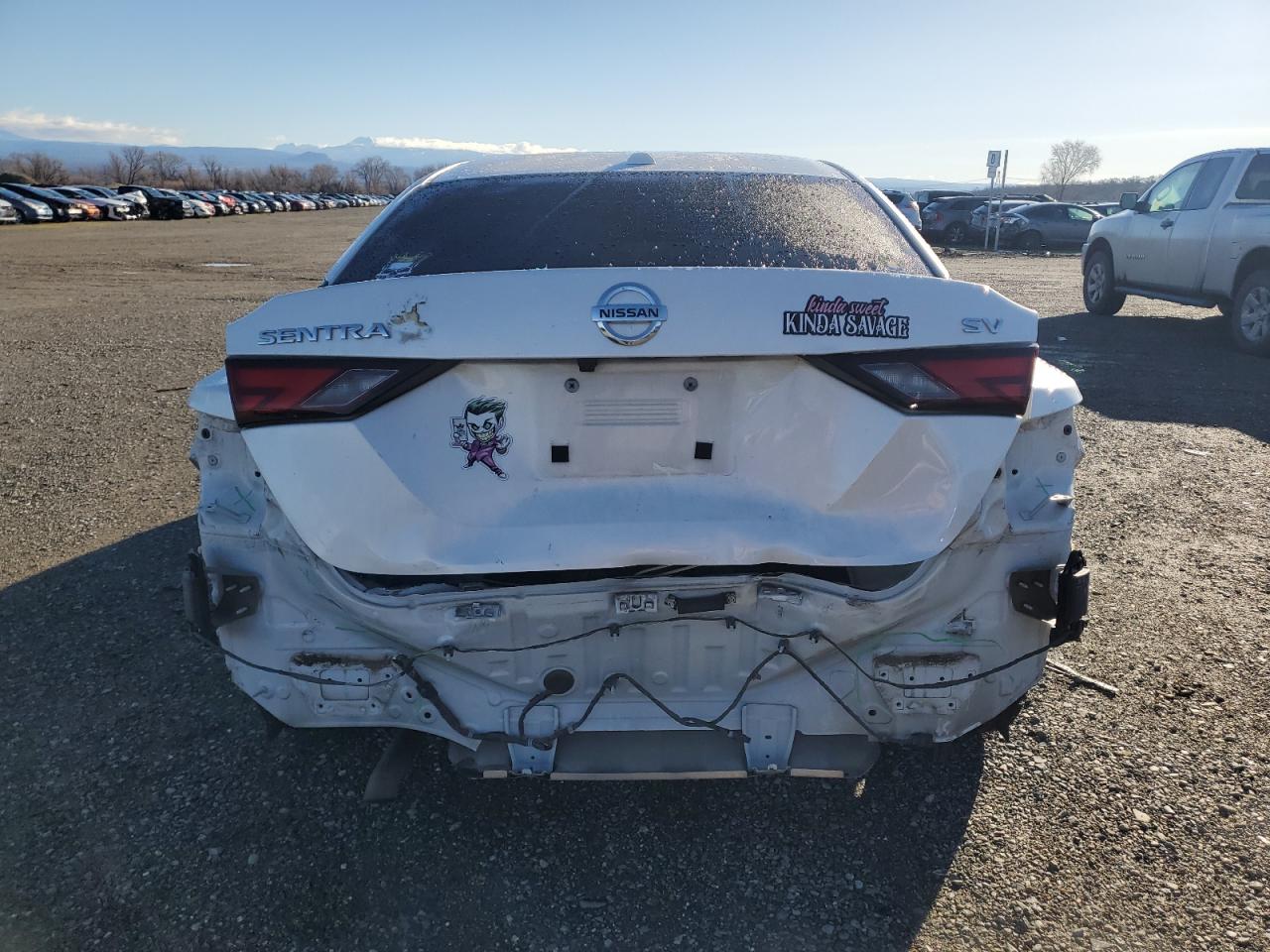 2020 Nissan Sentra VIN 3N1AB8CV2LY258330 Copart auction photo, rear end damage thumbnail 6