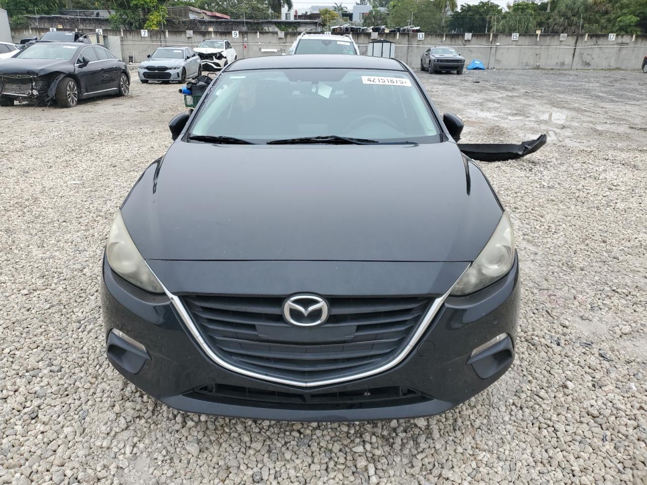 2016 Mazda 3 VIN JM1BM1U79G1302062 Copart auction photo, rear end damage thumbnail 5