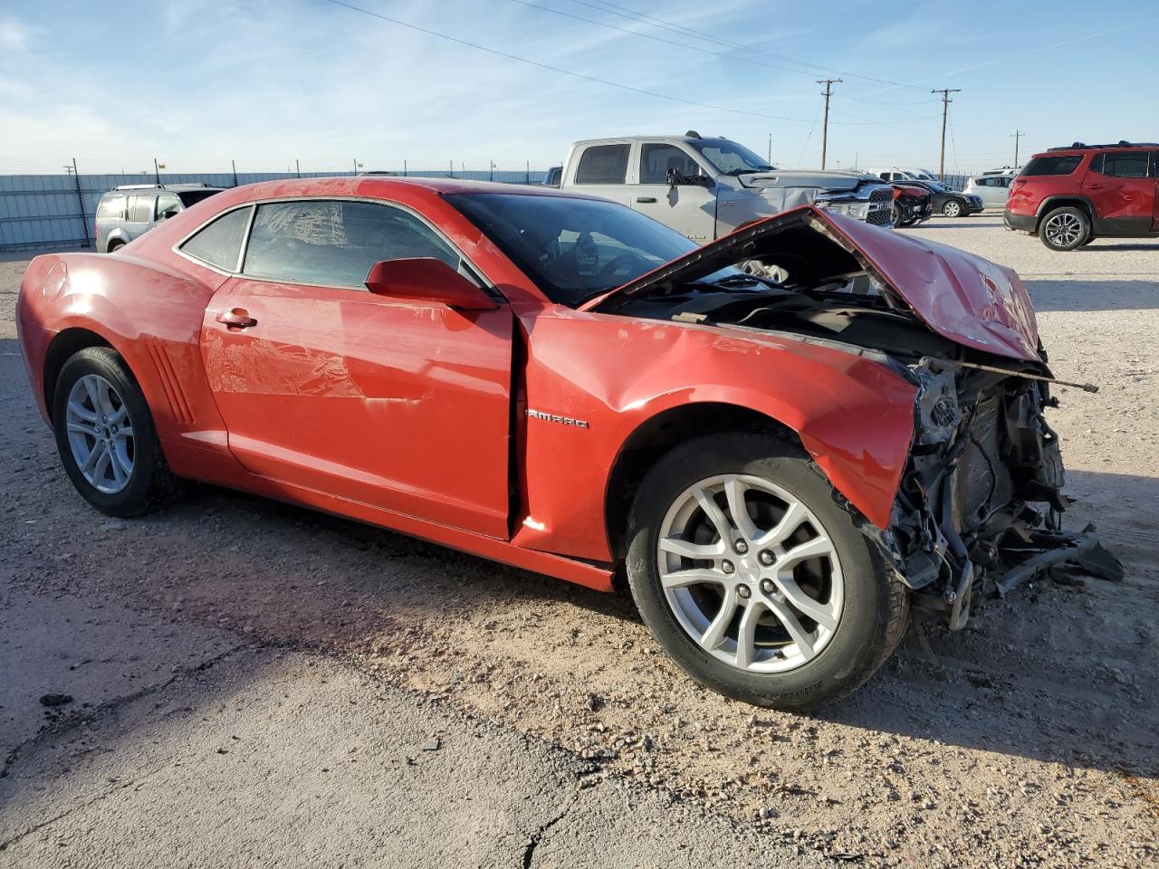 2014 Chevrolet Camaro VIN 2G1FA1E30E9173281 Copart auction photo, front end damage thumbnail 4