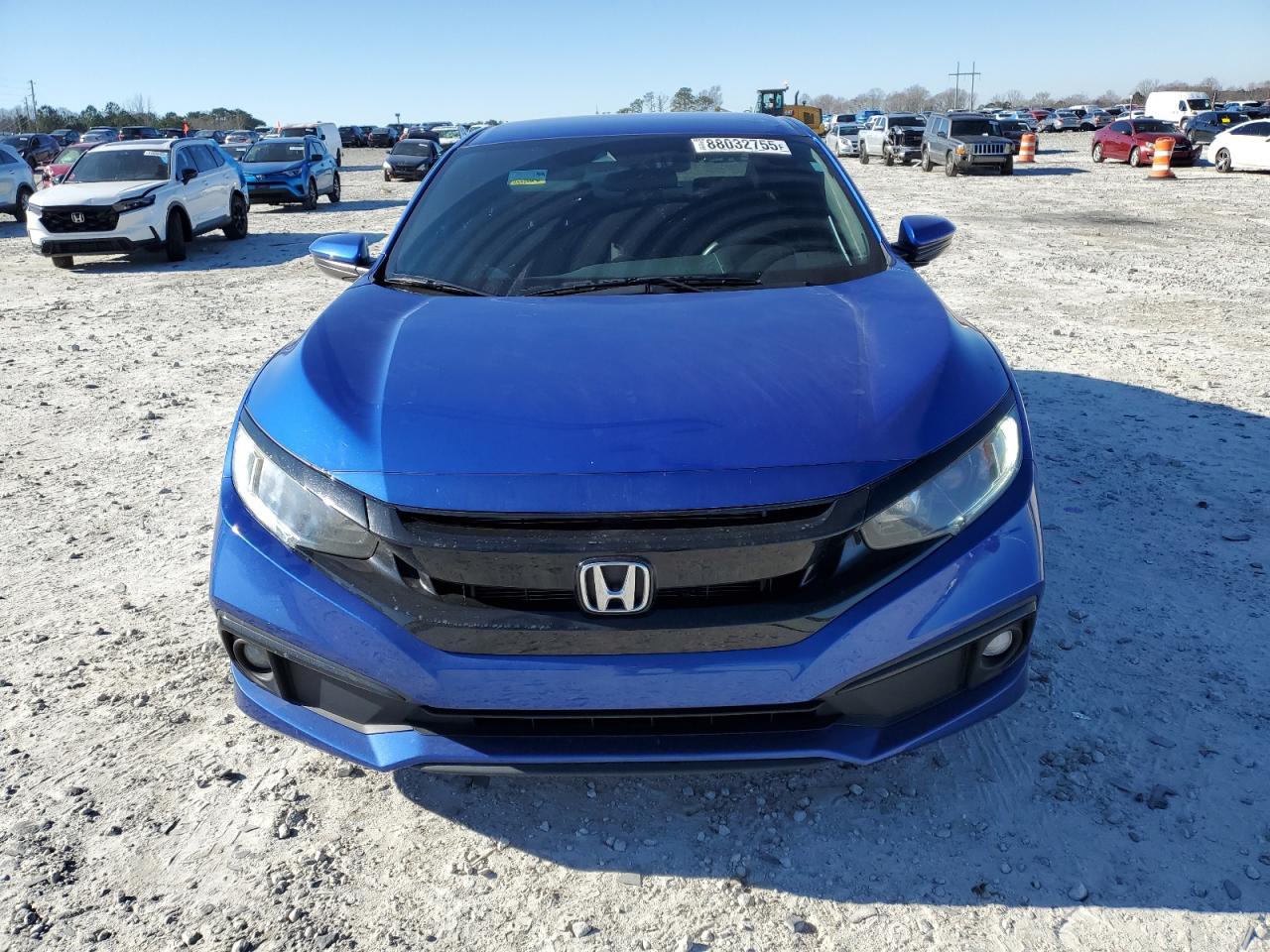 2019 Honda Civic VIN 2HGFC2F88KH527214 Copart auction photo, side damage thumbnail 5