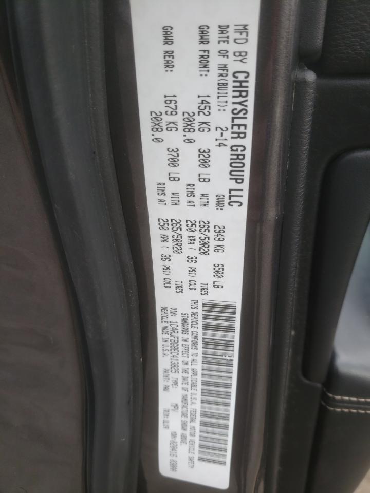 2014 Jeep Grand Cherokee VIN 1C4RJFBG8EC413825 Copart auction photo, front end damage thumbnail 14