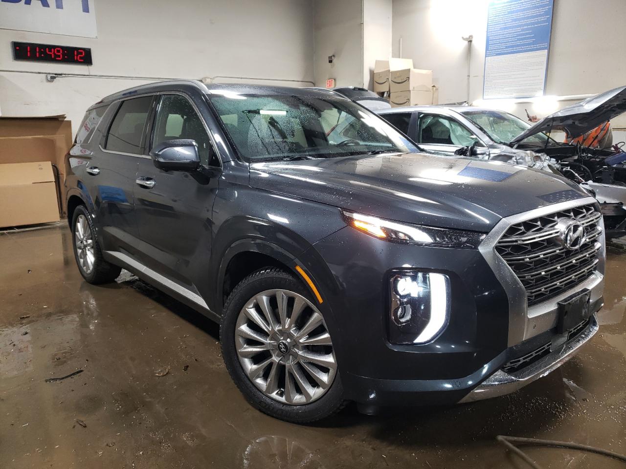 2020 Hyundai Palisade VIN KM8R5DHE8LU036754 Copart auction photo, front end / side damage thumbnail 4
