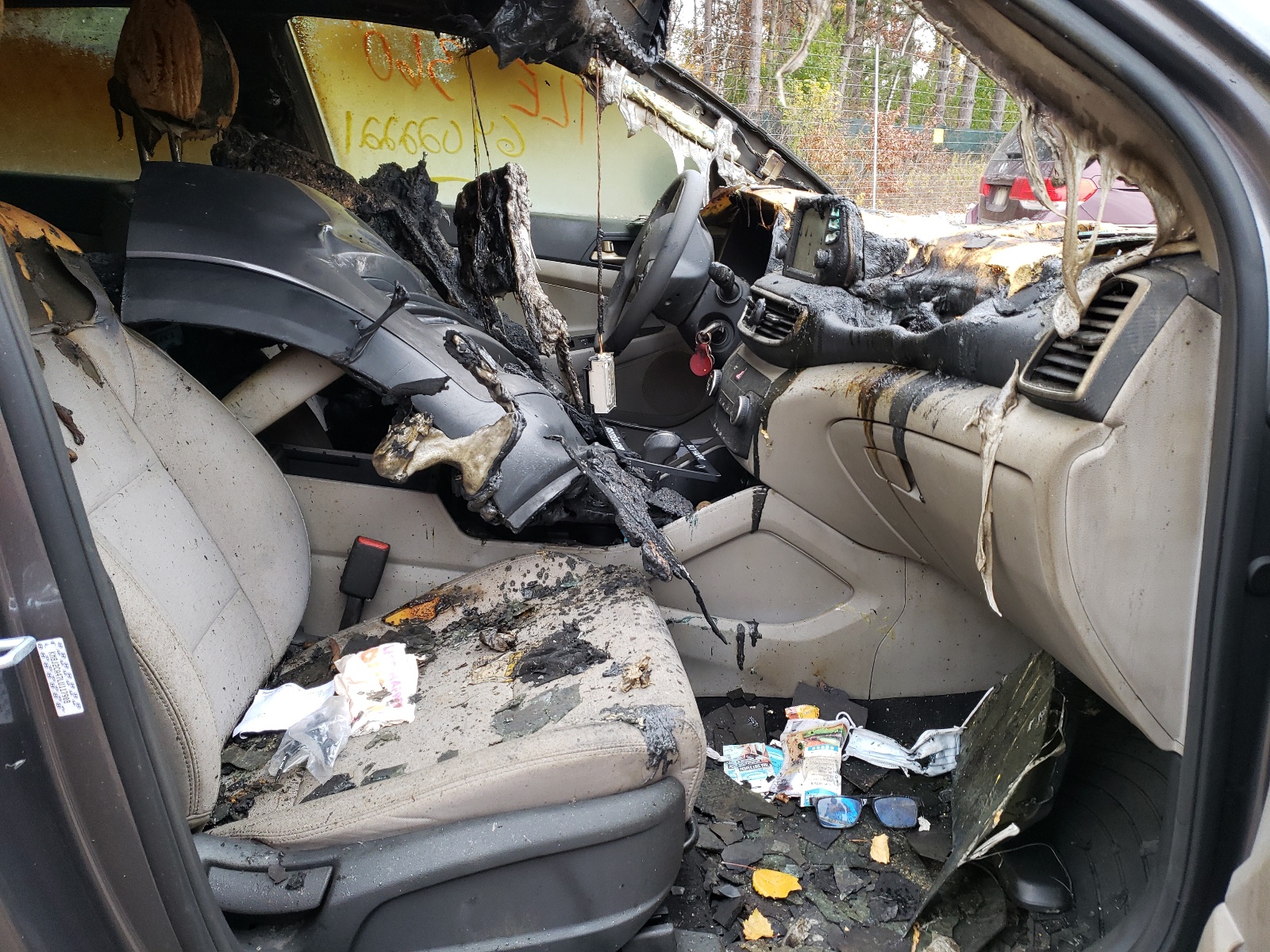 2020 Hyundai Tucson VIN KM8J2CA47LU117908 Copart auction photo, burn - engine / burn - interior damage thumbnail 5
