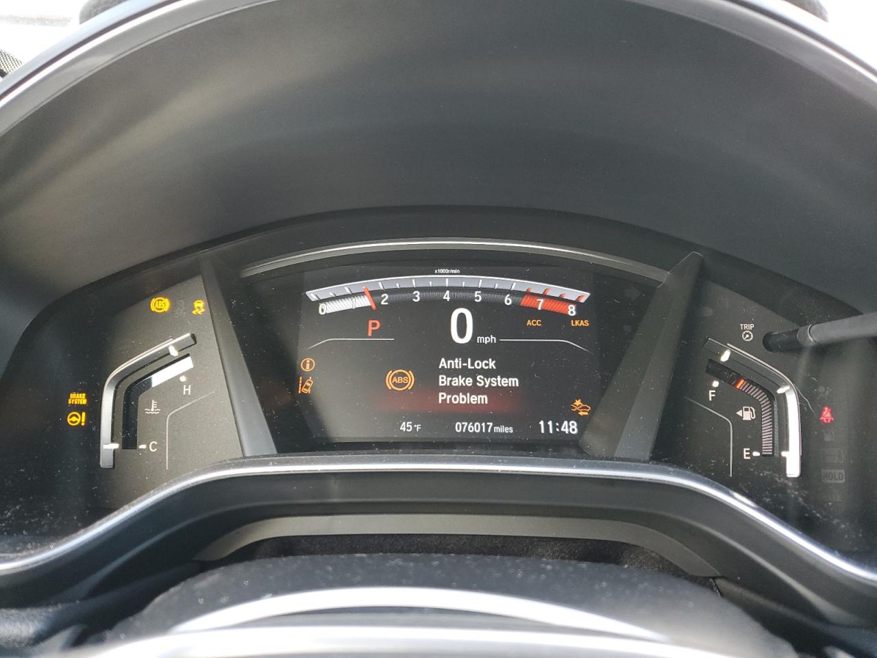 2019 Honda CR-V VIN 5J6RW2H81KL002363 Copart auction photo, front end / side damage thumbnail 9