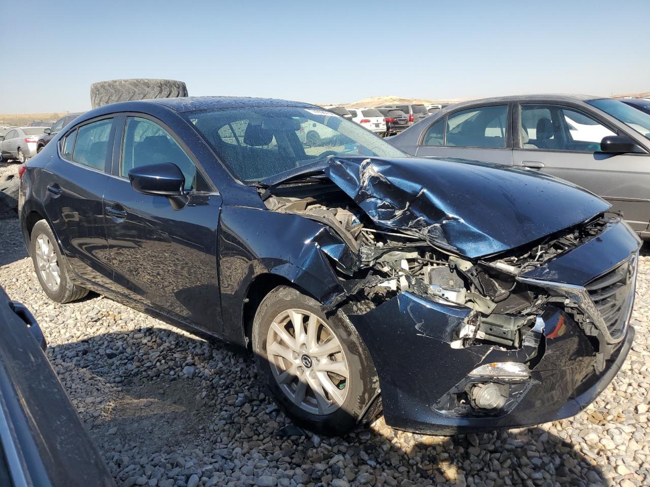 2016 Mazda 3 VIN 3MZBM1W75GM252158 Copart auction photo, front end damage thumbnail 4