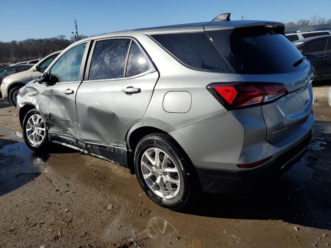 2023 Chevrolet Equinox VIN 3GNAXKEG6PS205091 Copart auction photo, front end / side damage thumbnail 2