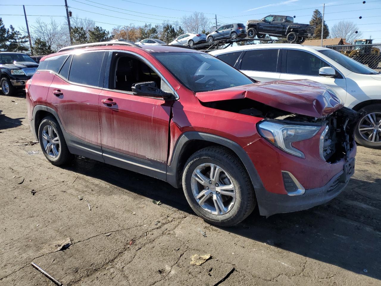 2018 GMC Terrain VIN 3GKALTEV5JL152396 Copart auction photo, front end / rear end damage thumbnail 4