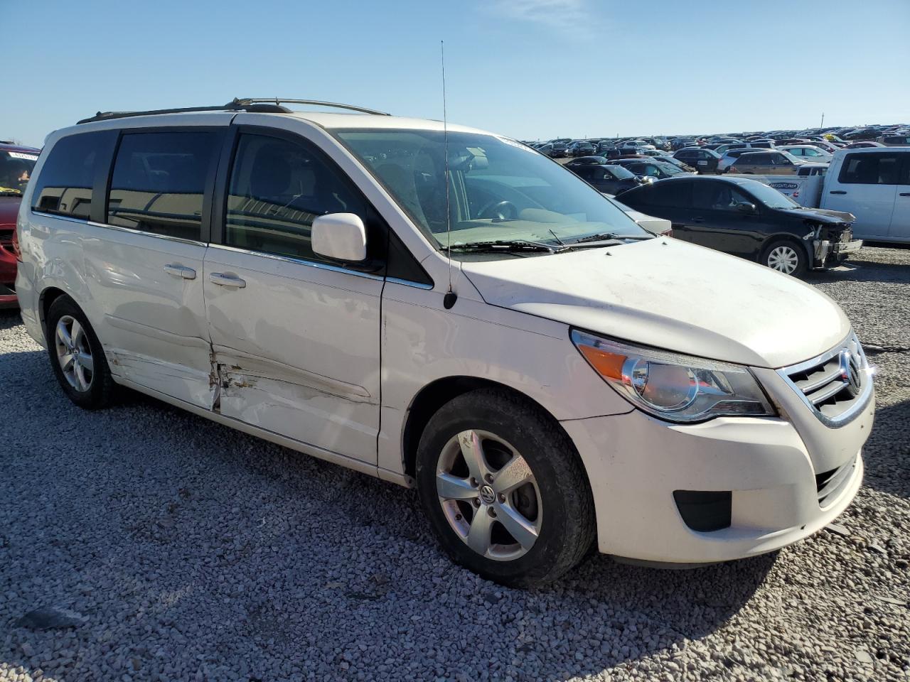 2009 Volkswagen Routan VIN 2V8HW34159R598602 Copart auction photo, side damage thumbnail 4