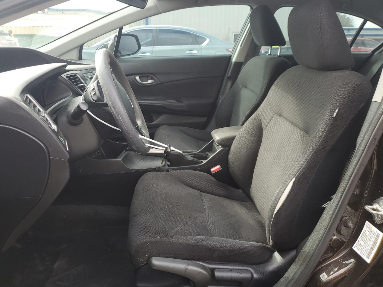 2013 Honda Civic VIN 2HGFB2F50DH504165 Copart auction photo, front end / side damage thumbnail 7
