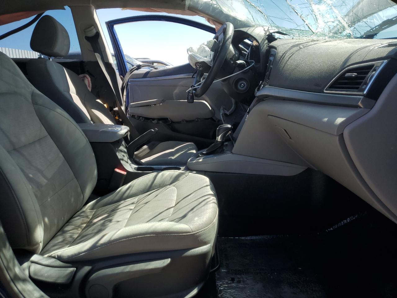 2017 Hyundai Elantra VIN 5NPD74LF7HH065172 Copart auction photo, side / front end damage thumbnail 7