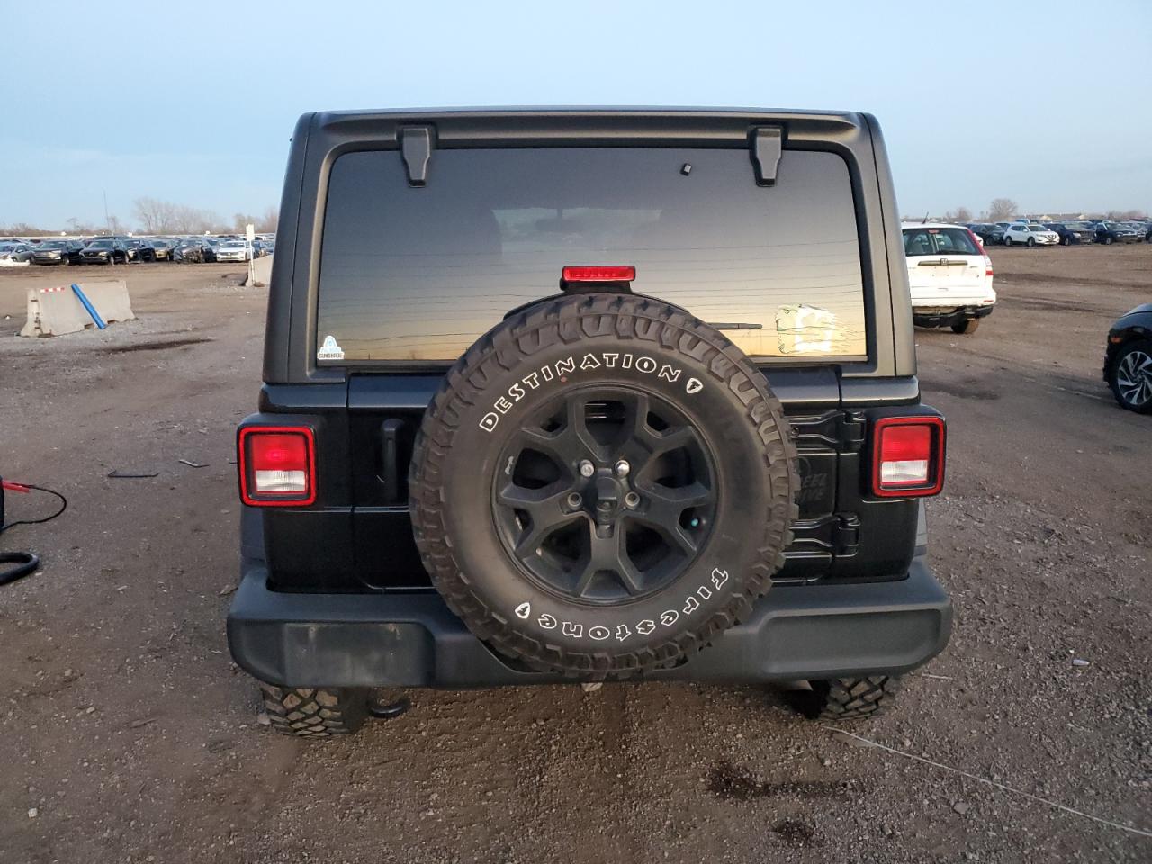 2021 Jeep Wrangler VIN 1C4HJXDN7MW603805 Copart auction photo, side damage thumbnail 6