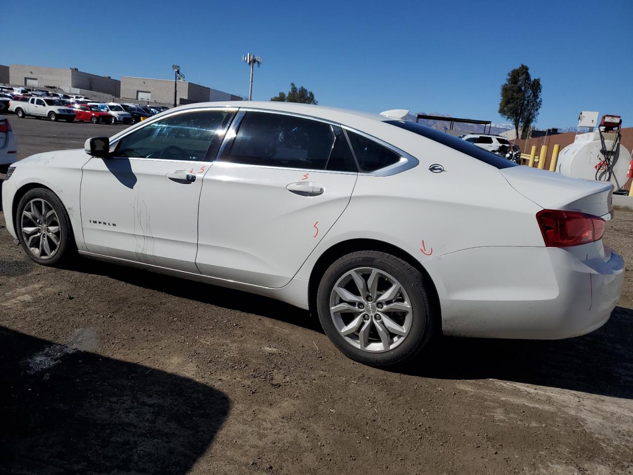 2016 Chevrolet Impala VIN 2G1105SA7G9150638 Copart auction photo, side / mechanical damage thumbnail 2