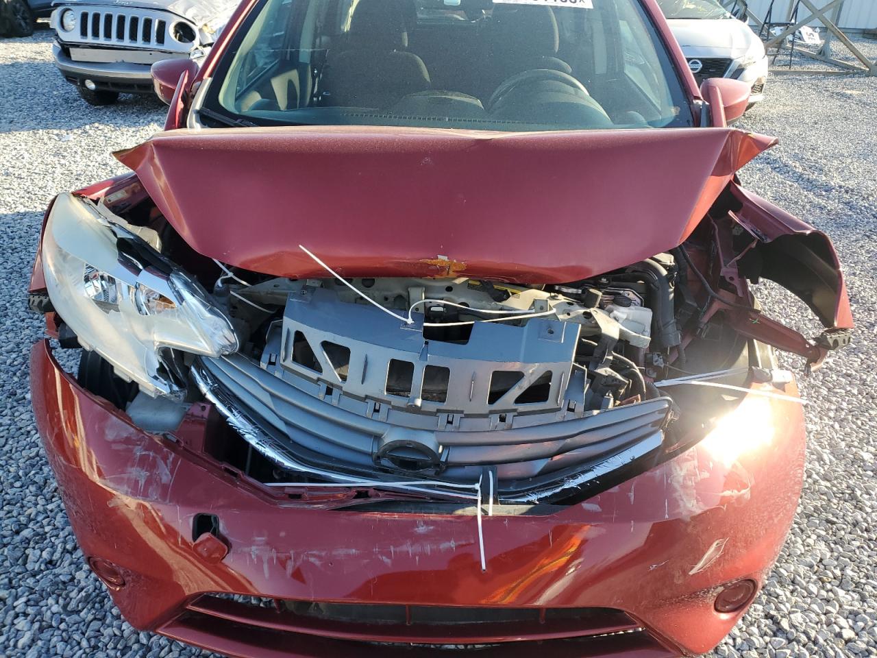 2015 Nissan Versa VIN 3N1CE2CPXFL374956 Copart auction photo, front end damage thumbnail 11