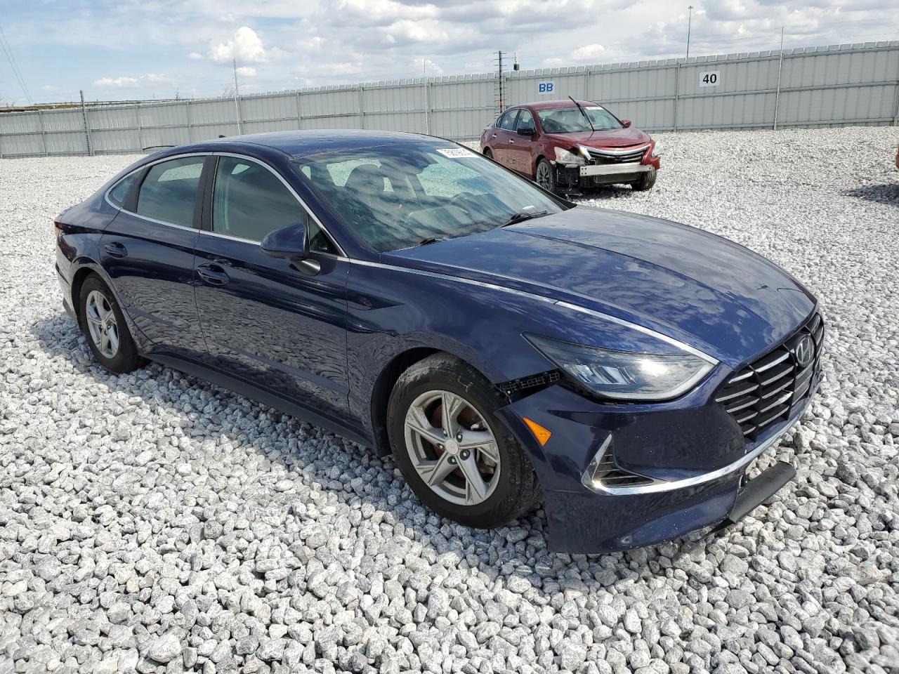 2021 Hyundai Sonata VIN 5NPEG4JA6MH118319 Copart auction photo, hail / front end damage thumbnail 4