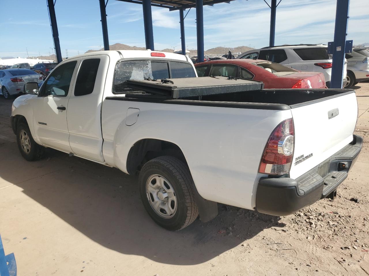 2010 Toyota Tacoma VIN 5TETX4CN2AZ673266 Copart auction photo, front end / side damage thumbnail 2