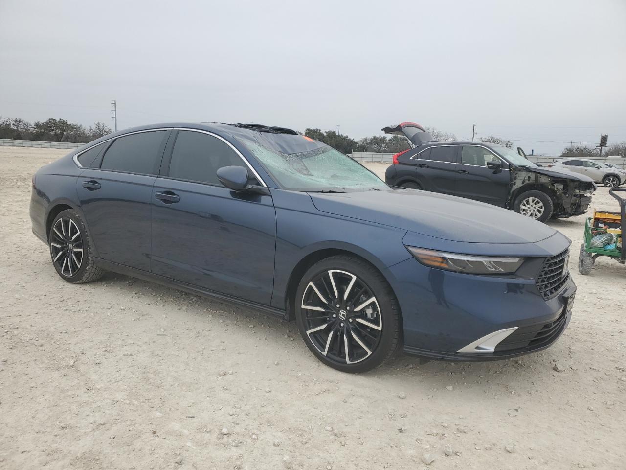 2024 Honda Accord VIN 1HGCY2F84RA046485 Copart auction photo, top/roof damage thumbnail 4