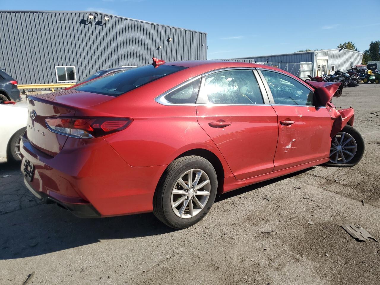 2019 Hyundai Sonata VIN 5NPE24AF5KH770176 Copart auction photo, front end / side damage thumbnail 3
