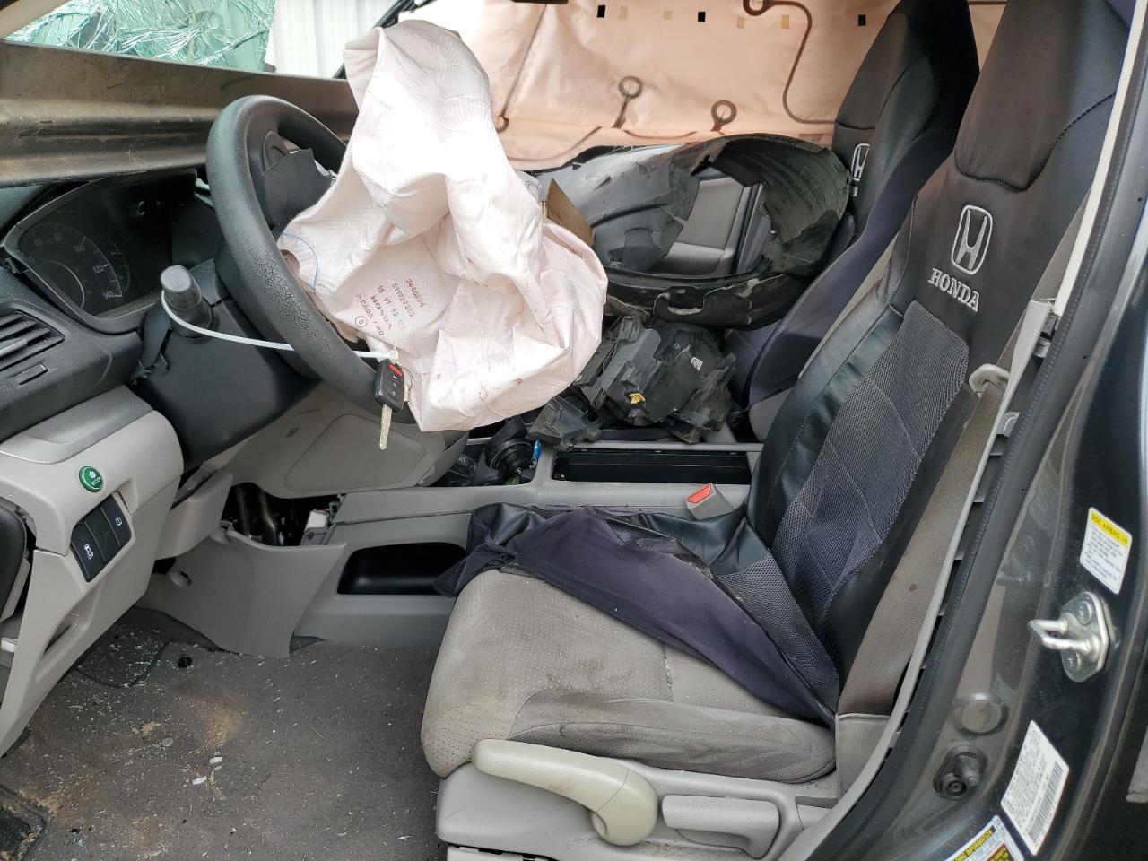 2014 Honda CR-V VIN 5J6RM3H59EL019448 Copart auction photo, front end / side damage thumbnail 7