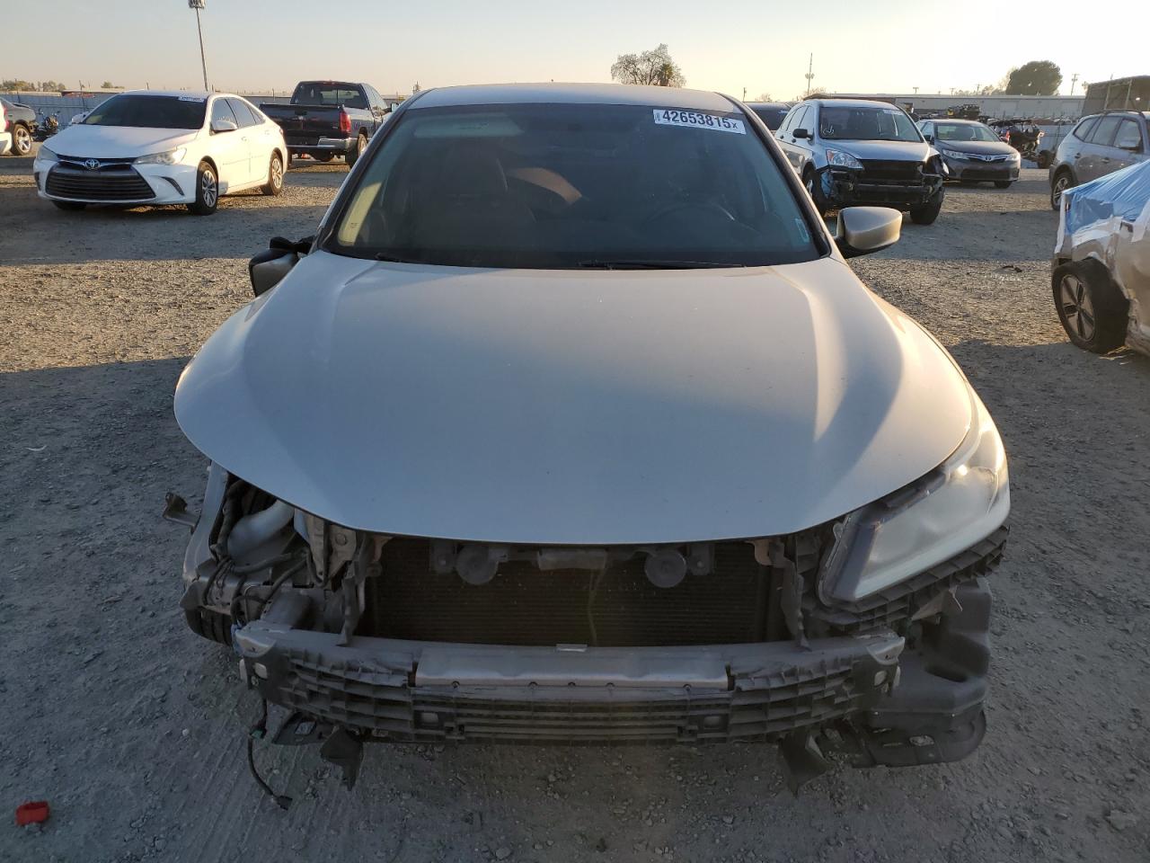 2017 Honda Accord VIN 1HGCR2F38HA131684 Copart auction photo, front end / side damage thumbnail 5