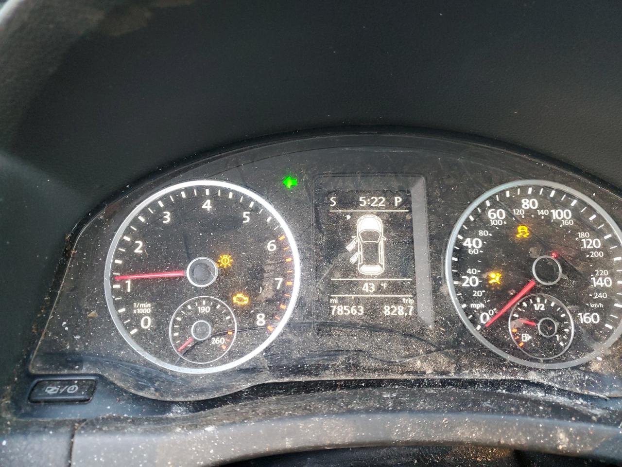 2015 Volkswagen Tiguan VIN WVGBV7AX0FW578809 Copart auction photo, rear end / front end damage thumbnail 9