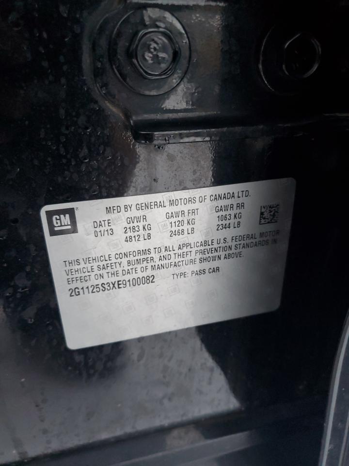 2014 Chevrolet Impala VIN 2G1125S3XE9100082 Copart auction photo, front end damage thumbnail 12
