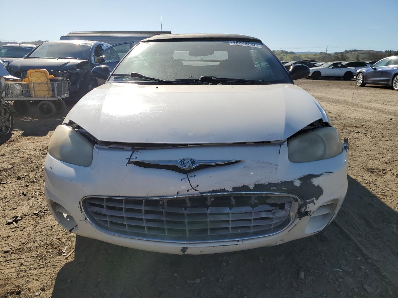 2001 Chrysler Sebring VIN 1C3EL45U91N680313 Copart auction photo, front end / vandalism damage thumbnail 5