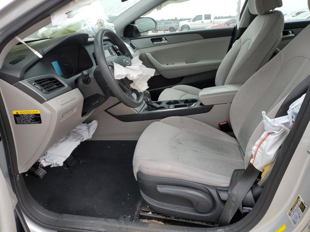 2015 Hyundai Sonata VIN 5NPE24AF4FH039454 Copart auction photo, front end / side damage thumbnail 7
